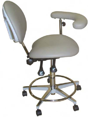 Model 2022 Dental Assistant Stool Contoured seat